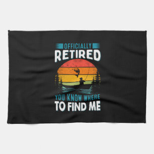 Linge De Cuisine Fisher Gift Retraité Vous Savez Où Me Trouver