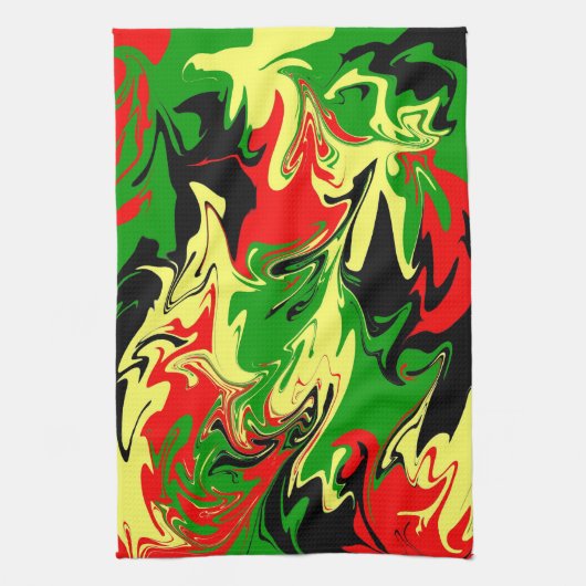 Linge De Cuisine Fissures afrocentriques (Vertical)