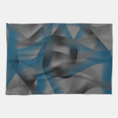 Linge De Cuisine Fissures noires et bleues, avec parties en dégradé (Horizontal)