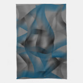 Linge De Cuisine Fissures noires et bleues, avec parties en dégradé (Vertical)