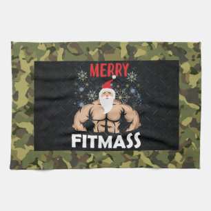 Linge De Cuisine Fitmas homme Camo de Noël haltérophilie Gymnase