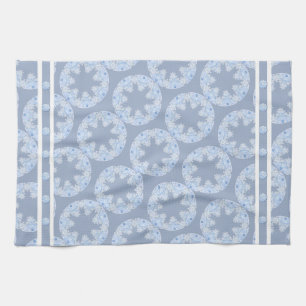 Linge De Cuisine Flacon de neige bleu glace