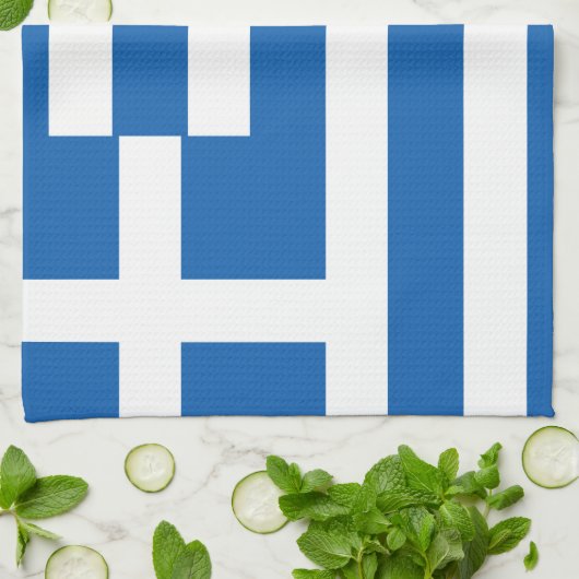 Linge De Cuisine Flag de Greece (Plié)