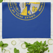 Linge De Cuisine Flag du Nebraska (Plié)