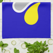 Linge De Cuisine Flag of Brussels, Belgium Towel (Plié)