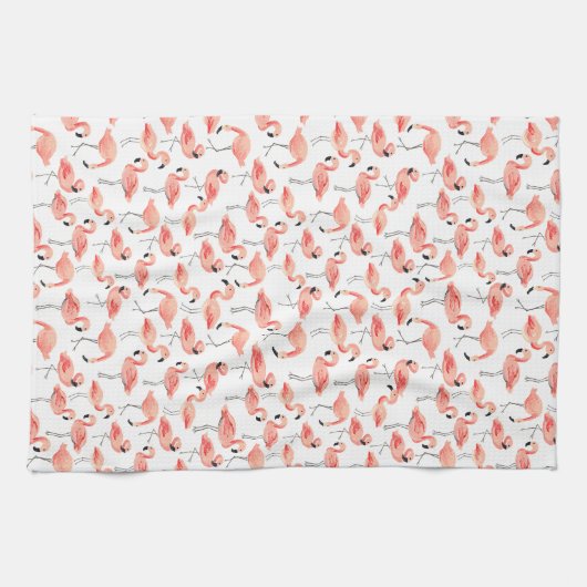 Linge De Cuisine Flamant rose (Horizontal)