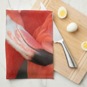 Linge De Cuisine Flamant rose 001 (Quart Plié)