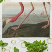 Linge De Cuisine Flamant rose américain (Plié)