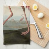 Linge De Cuisine Flamant rose américain (Quart Plié)