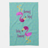 Linge De Cuisine Flamant rose flamboyant (Vertical)