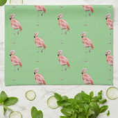 Linge De Cuisine Flamant rose rose Tropical Style Cuisine verte Ser (Plié)