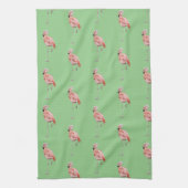 Linge De Cuisine Flamant rose rose Tropical Style Cuisine verte Ser (Vertical)