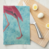 Linge De Cuisine Flamant rose rose vintage (Quart Plié)