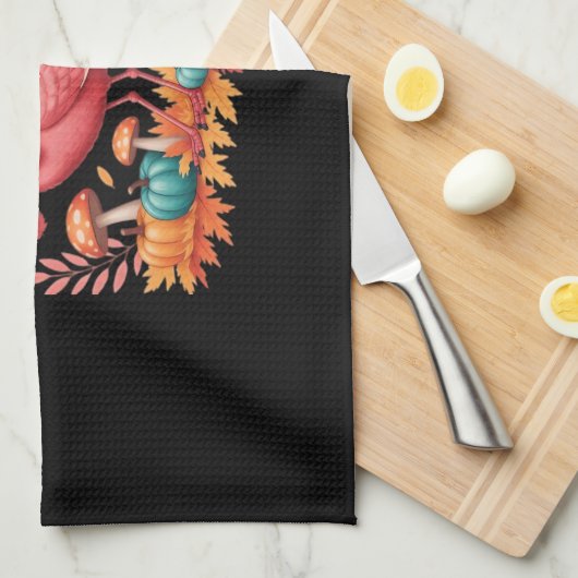 Linge De Cuisine Flamant rose Turquie mignonne Flamant rose Turquie (Quart Plié)