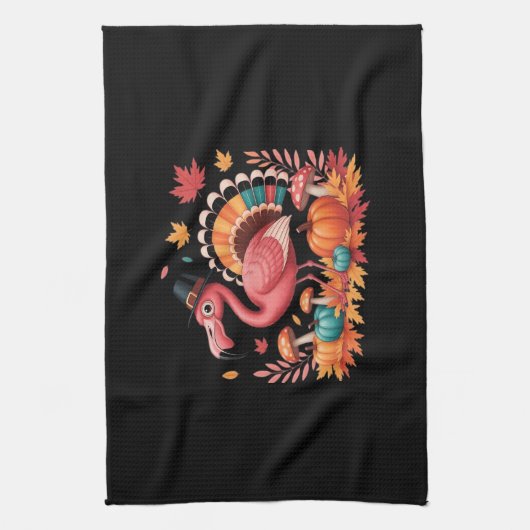 Linge De Cuisine Flamant rose Turquie mignonne Flamant rose Turquie (Vertical)