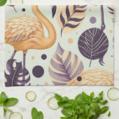 Linge De Cuisine Flamant rose vintage sans couture (Plié)