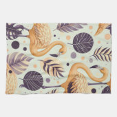 Linge De Cuisine Flamant rose vintage sans couture (Horizontal)