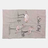 Linge De Cuisine Flamants roses (Horizontal)
