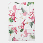 Linge De Cuisine Flamants roses Love Motif (Vertical)
