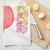 Linge De Cuisine Flamants roses roses de Pâques (Quart Plié)