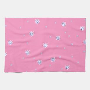 Linge De Cuisine Flambeaux d'hiver roses