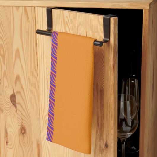 Linge De Cuisine Flames bleues (Pliage en tiers)