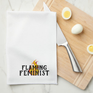 Linge De Cuisine Flaming Feminist RBG Ginsburg Flames féminisme 20