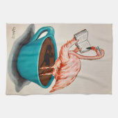 Linge De Cuisine Flamingo Absurdi-tea towel  (Horizontal)