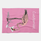 Linge De Cuisine Flamingo Buvant un Martini Thunder_Cove (Horizontal)