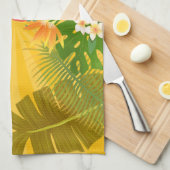 Linge De Cuisine Flamingo Florida Welcome Yellow Orange (Quart Plié)