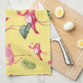 Linge De Cuisine Flamingos Love Pattern 3 (Quart Plié)
