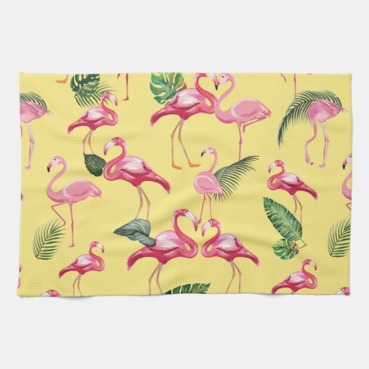 Linge De Cuisine Flamingos Love Pattern 3 (Horizontal)