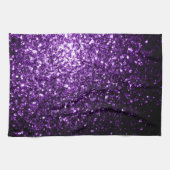 Linge De Cuisine Flamme de parties scintillant foncé violet brillan (Horizontal)