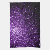Linge De Cuisine Flamme de parties scintillant foncé violet brillan (Vertical)