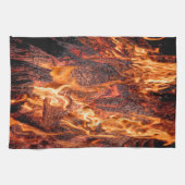 Linge De Cuisine Flamme orange (Horizontal)