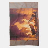 Linge De Cuisine Flammes de cheminée cosy (Vertical)