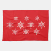 Linge De Cuisine Flammes de neige de vacances (Horizontal)