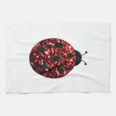 Linge De Cuisine Flammes de parties scintillant rouge foncé (Horizontal)