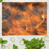 Linge De Cuisine Flammes de tabagisme du feu (Plié)