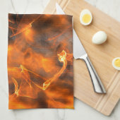 Linge De Cuisine Flammes de tabagisme du feu (Quart Plié)