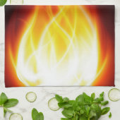 Linge De Cuisine Flammes éclatantes Tout-En-Plan (Plié)