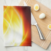 Linge De Cuisine Flammes éclatantes Tout-En-Plan (Quart Plié)