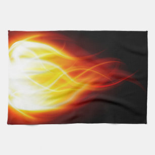 Linge De Cuisine Flammes éclatantes Tout-En-Plan