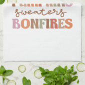 Linge De Cuisine Flannings Bonfires Citrouille (Plié)