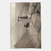 Linge De Cuisine Flapper Girls Sunrise Khufu Pyramid, Égypte 1920 (Vertical)