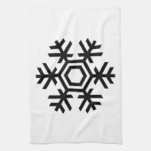 Linge De Cuisine Flèche de neige noire et blanche (Vertical)