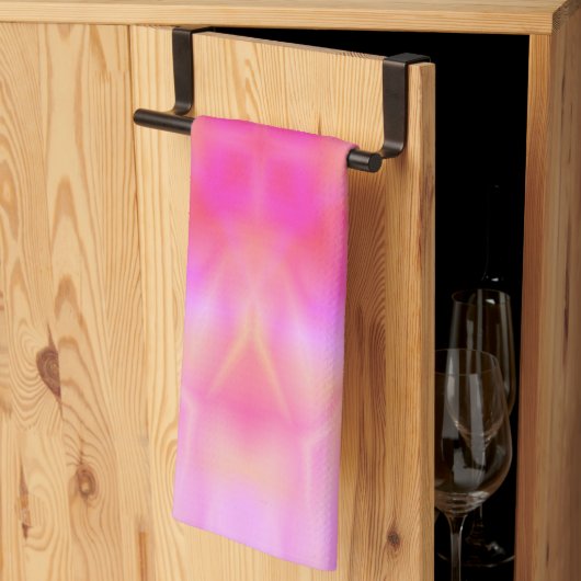 Linge De Cuisine Flèche rose (Pliage en tiers)