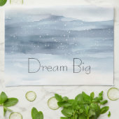 Linge De Cuisine Flèches blanches bleues (Plié)