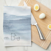 Linge De Cuisine Flèches blanches bleues (Quart Plié)