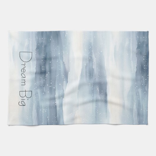 Linge De Cuisine Flèches blanches bleues (Horizontal)